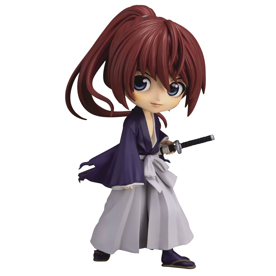 Rurouni Kenshin Meiji Swordsman Romantic Story Battousai Himura Q-Posket Figure - Version B
