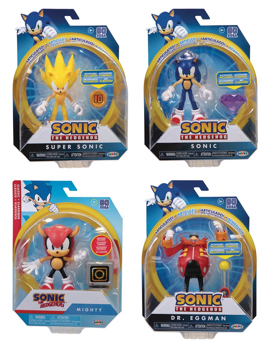Sonic The Hedgehog Articulated 4-Inch Action Figure Wave 3 Assortment Case