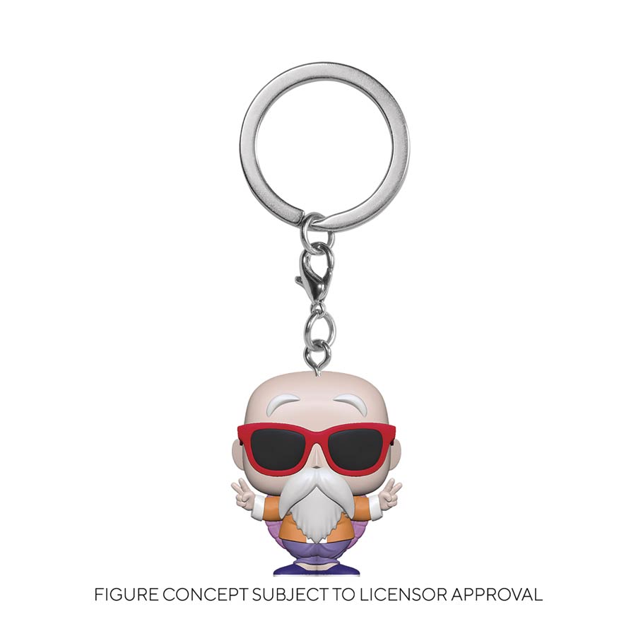 POP Keychain Dragon Ball Z Master Roshi Peace Sign Vinyl Pocket Keychain