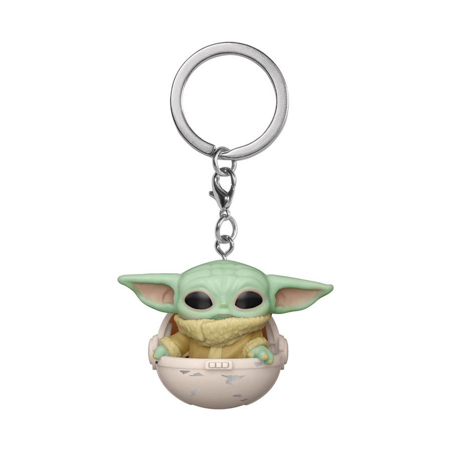 POP Keychain Star Wars The Mandalorian The Child In Cannister Vinyl Pocket Keychain