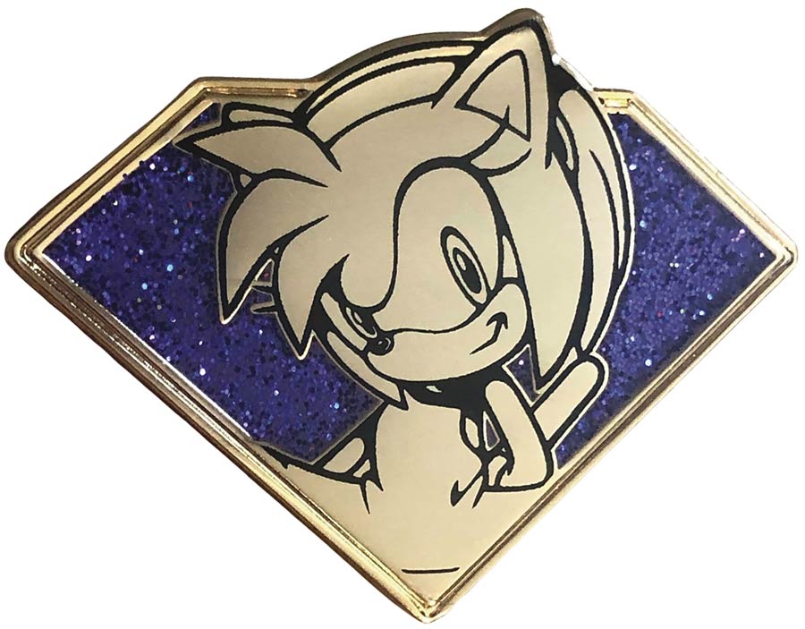 Sonic The Hedgehog Golden Emerald Pin - Amy