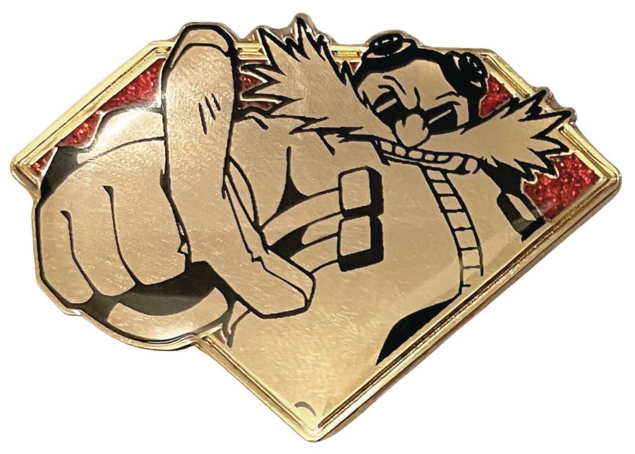 Sonic The Hedgehog Golden Emerald Pin - Dr Eggman