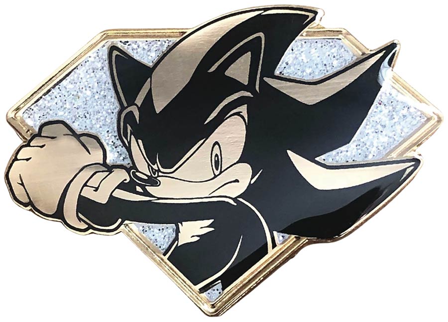 Sonic The Hedgehog Golden Emerald Pin - Shadow