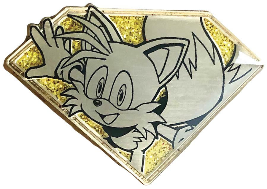 Sonic The Hedgehog Golden Emerald Pin - Tails