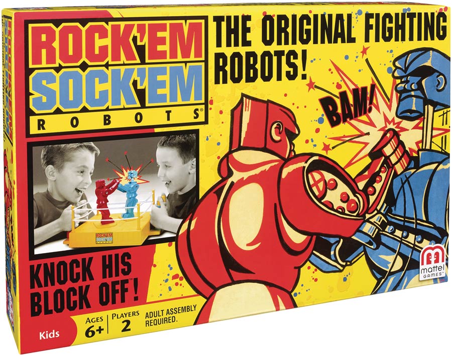 Rock Em Sock Em Robots Board Game - RESOLICITED
