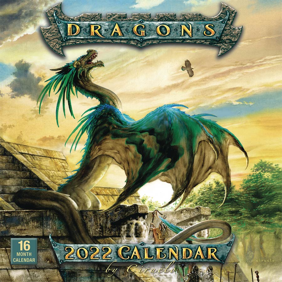 Dragons By Ciruelo 2022 Wall Calendar