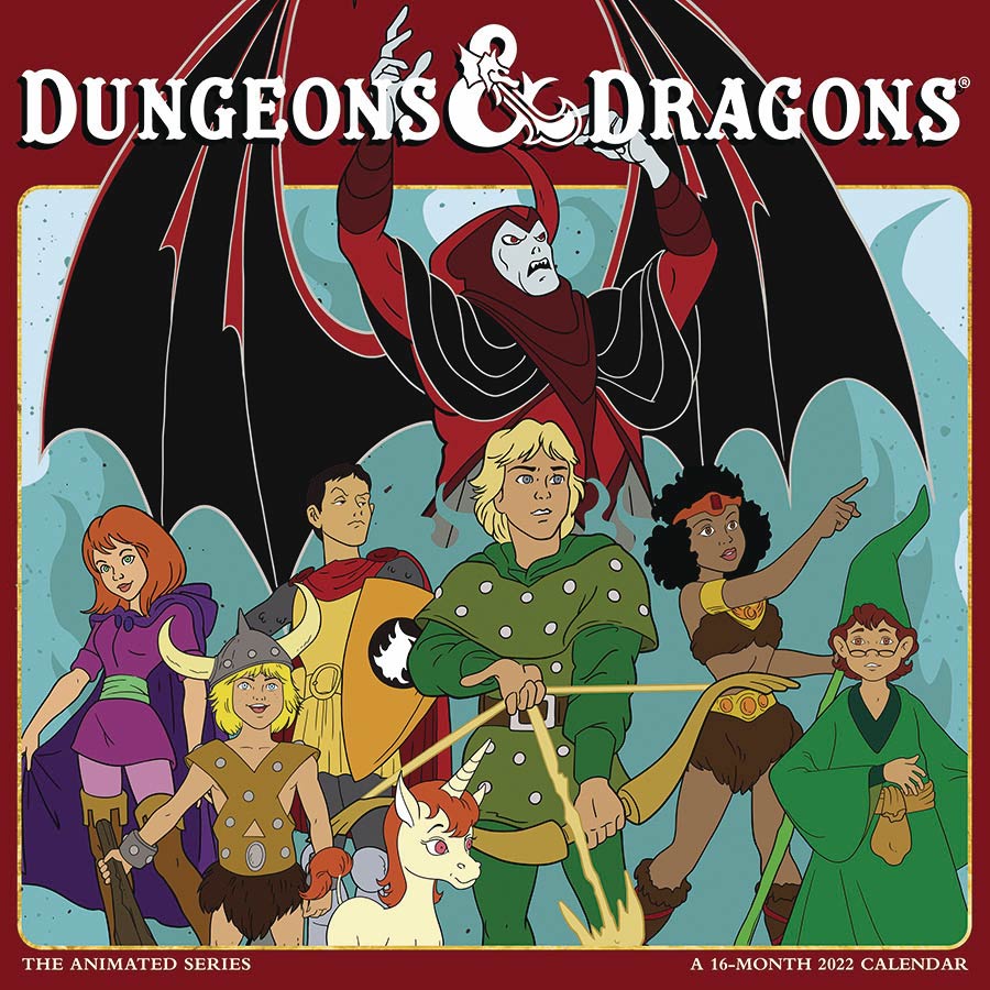 Dungeons & Dragons Animated 2022 16-Month Wall Calendar