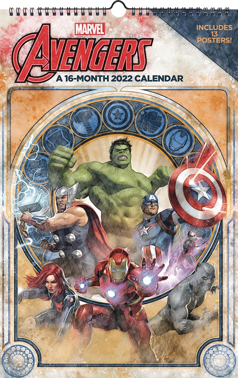 Marvel Avengers Oversized Poster Edition 2022 Wall Calendar
