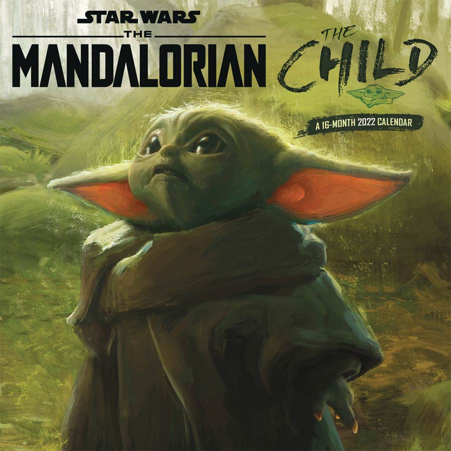 Star Wars The Mandalorian The Child 2022 Wall Calendar