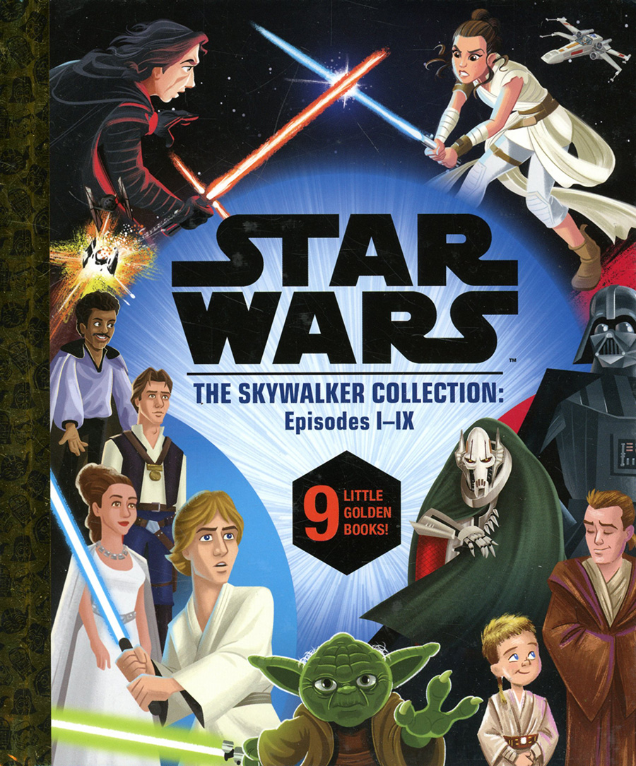 Star Wars Skywalker Collection Episodes I-IX Little Golden Book Library
