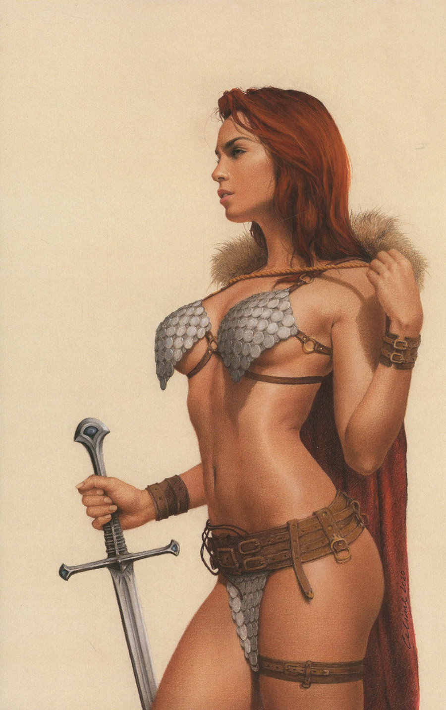 Invincible Red Sonja #1 Cover U Limited Edition Celina Virgin Cover