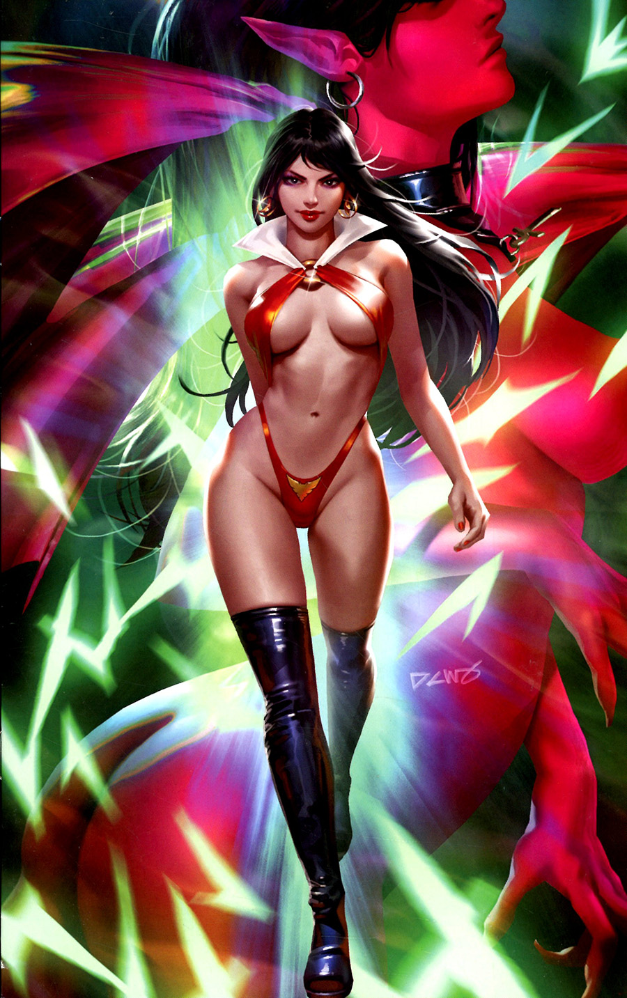 Vampirella vs Purgatori #3 Cover Q Limited Edition Derrick Chew Virgin Cover