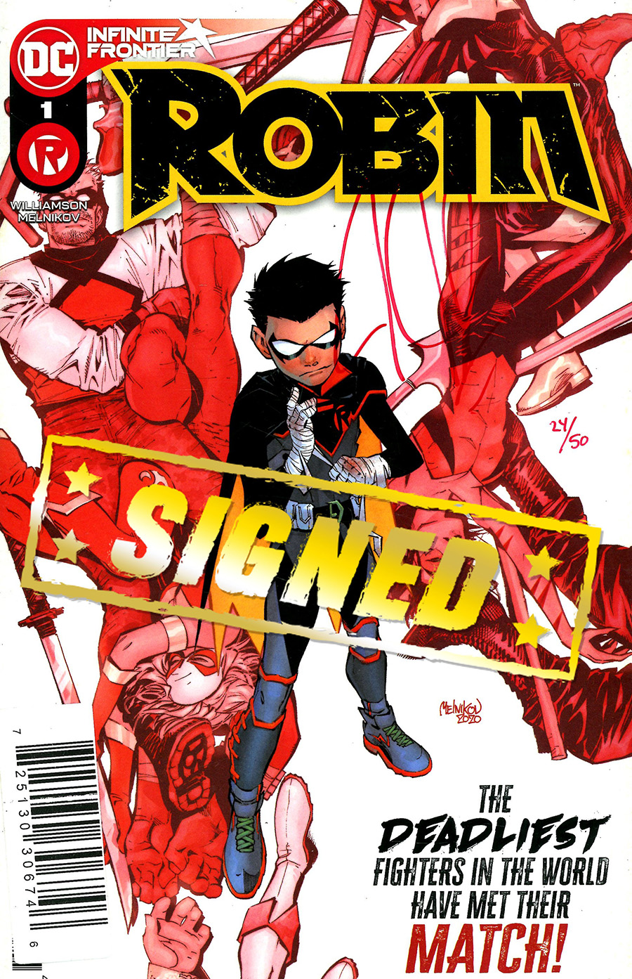 Robin Vol 5 #1 Cover E DF Signed By Joshua Williamson