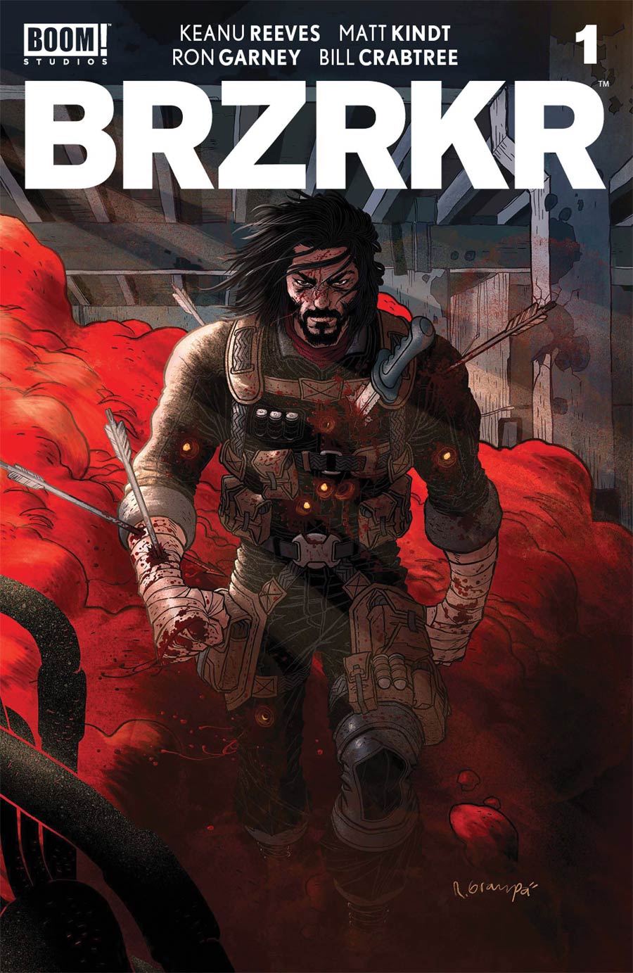 BRZRKR (Berzerker) #1 Cover Q DF Rafael Grampa Cover Signed By Matt Kindt