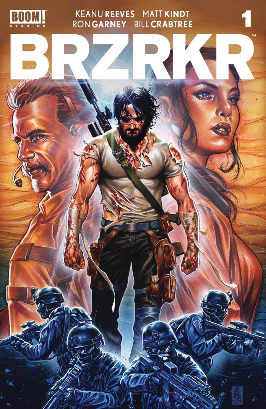 BRZRKR (Berzerker) #1 Cover R DF Mark Brooks Cover Signed By Matt Kindt