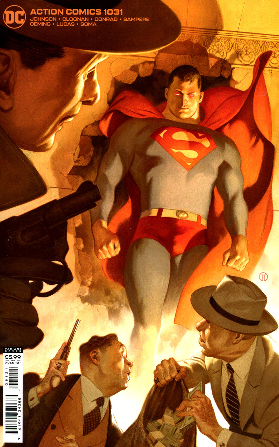 Action Comics Vol 2 #1031 Cover B Variant Julian Totino Tedesco Card Stock Cover