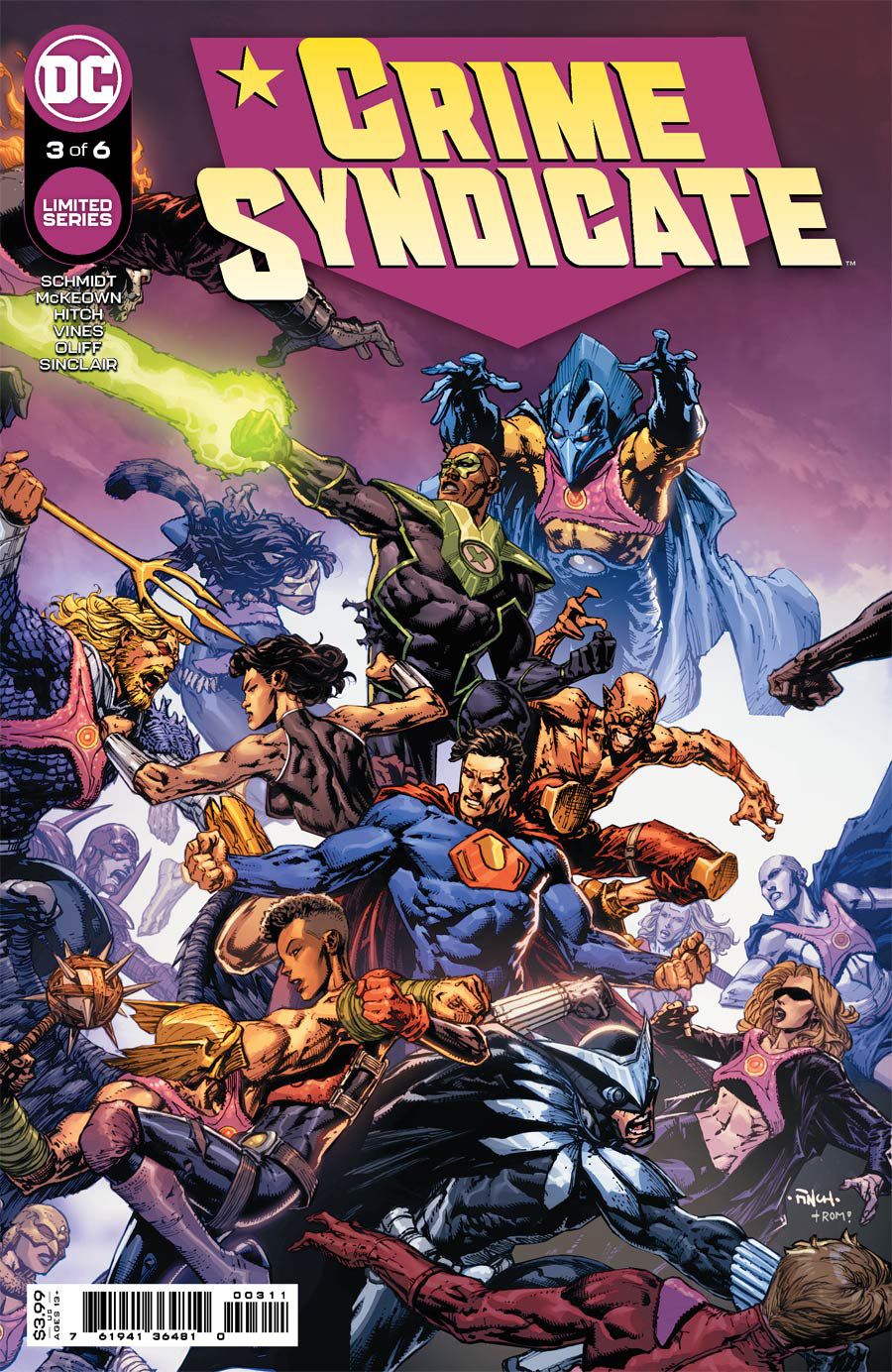 Crime Syndicate #3 Cover A Regular David Finch Cover