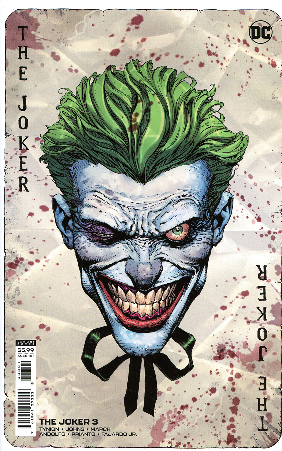 Joker Vol 2 #3 Cover B Variant David Finch Cover