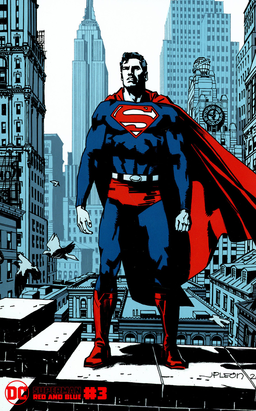 Superman Red & Blue #3 Cover B Variant John Paul Leon Cover