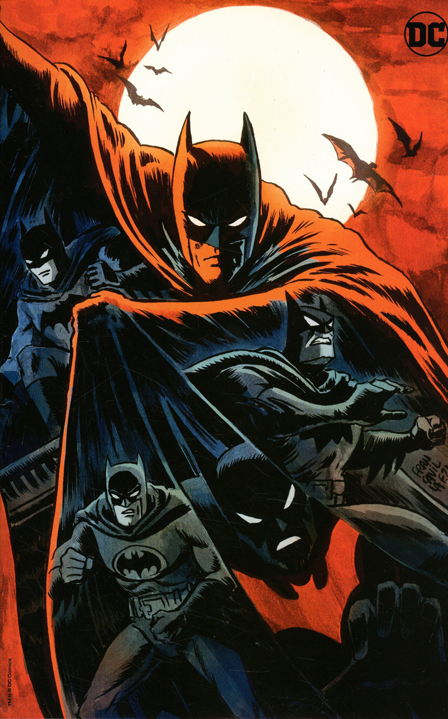 Legends Of The Dark Knight Vol 2 #1 Cover C Variant Francesco Francavilla Team Card Stock Cover