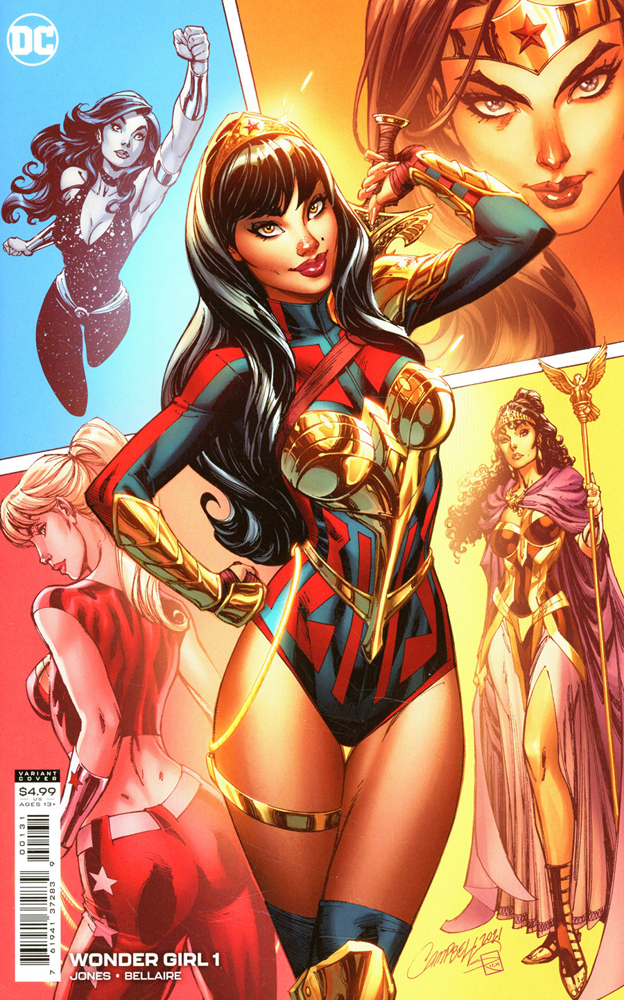 Wonder Girl Vol 2 #1 Cover E Incentive J Scott Campbell Card Stock Variant Cover