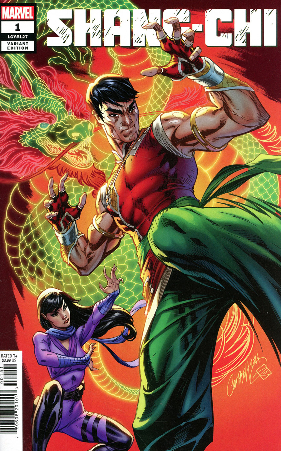 Shang-Chi Vol 2 #1 Cover F Incentive J Scott Campbell Variant Cover