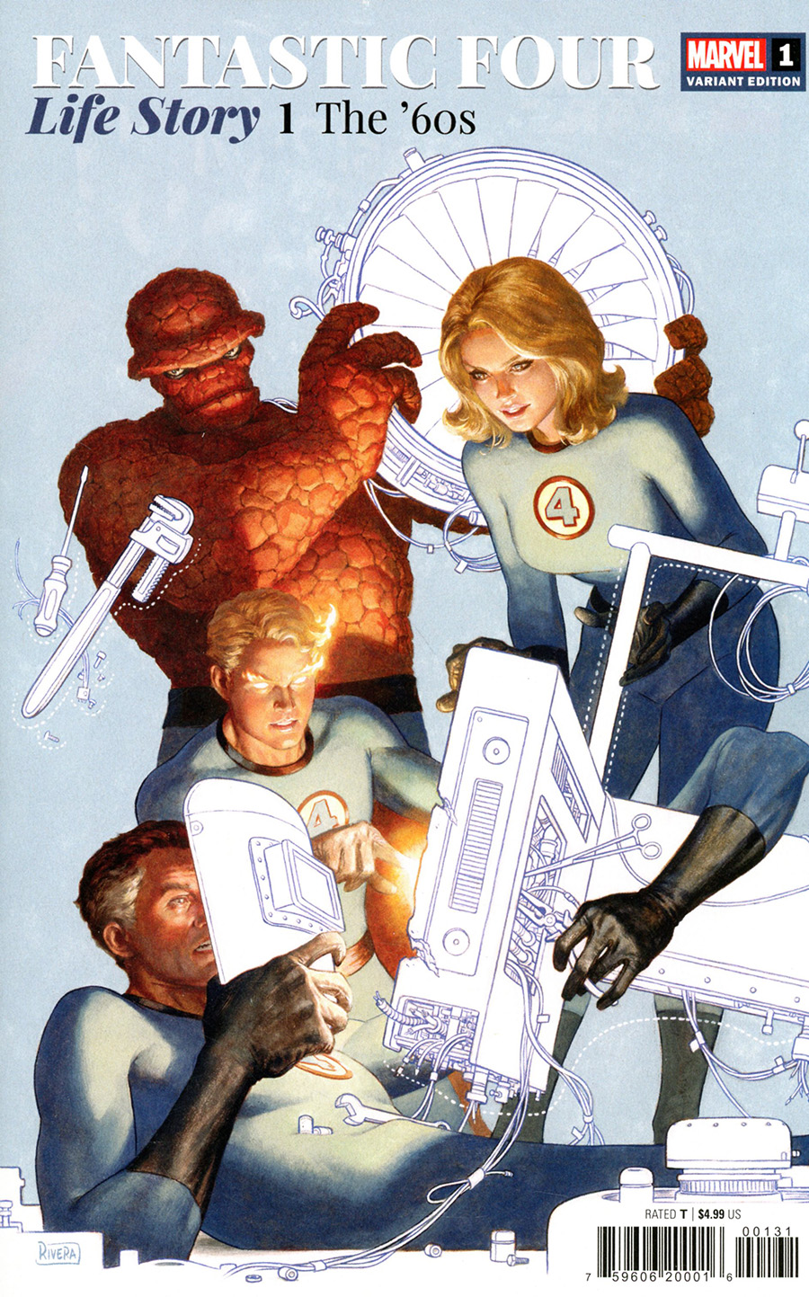 Fantastic Four Life Story #1 Cover D Incentive Paolo Rivera Variant Cover