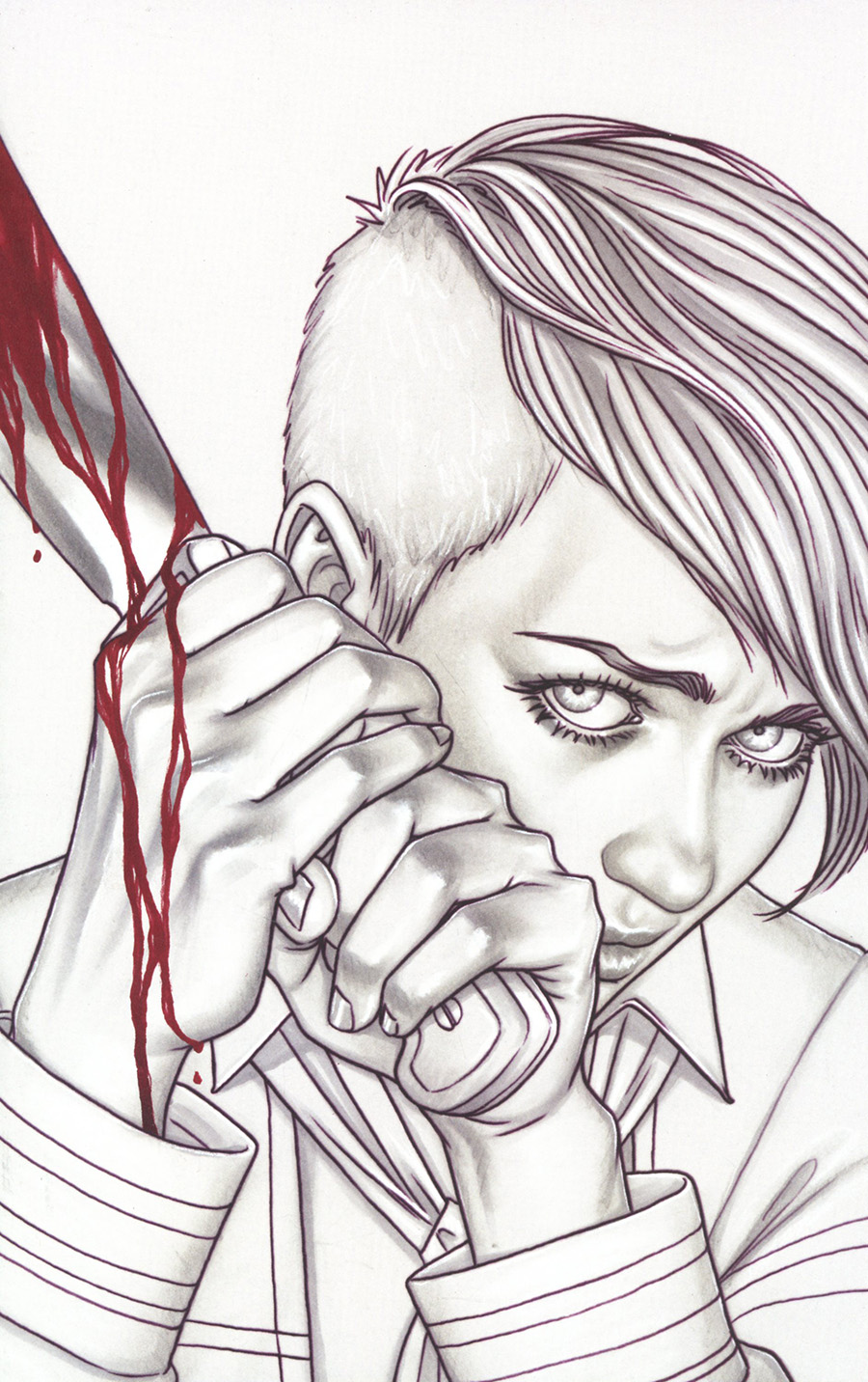 Something Is Killing The Children #16 Cover D Incentive Jenny Frison Black White & Red Virgin Cover