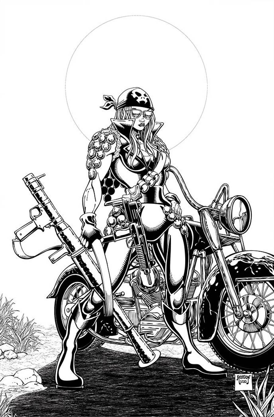 Sonjaversal #2 Cover J Incentive Will Robson Black & White Virgin Cover