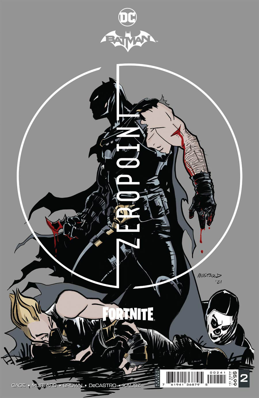 Batman Fortnite Zero Point #2 Premium Variant B Donald Mustard Card Stock Cover