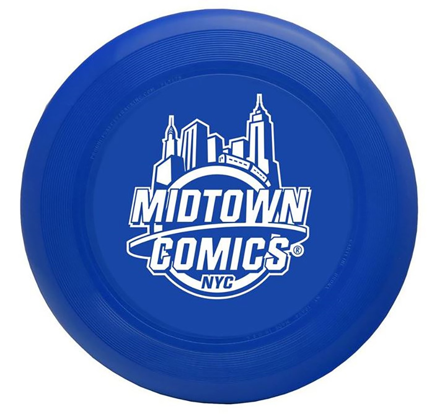 Midtown Comics White Logo Professional Weight Flying Disc