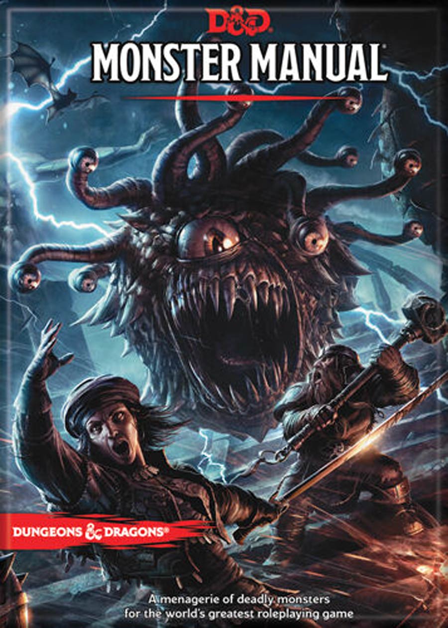 Dungeons & Dragons 2.5x3.5-Inch Magnet - Monster Manual 5th Edition (73871DD)