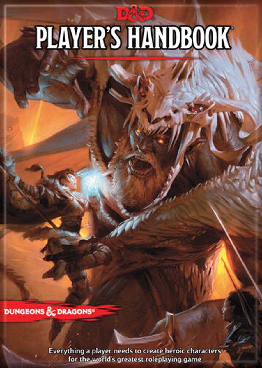 Dungeons & Dragons 2.5x3.5-Inch Magnet - Players Handbook 5th Edition (73873DD)