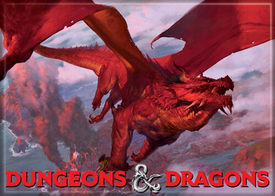 Dungeons & Dragons 2.5x3.5-Inch Magnet - Red Dragon (73891DD)