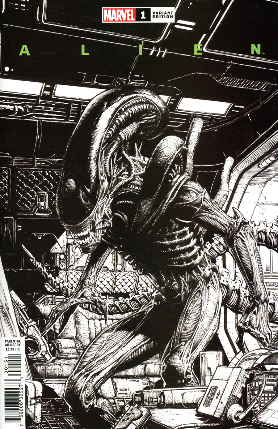 Alien #1 Cover P Incentive David Finch Launch Sketch Cover