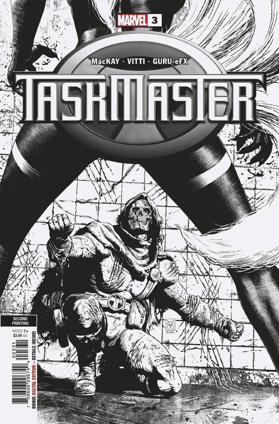 Taskmaster Vol 3 #3 Cover D 2nd Ptg Incentive Valerio Giangiordano Sketch Variant Cover