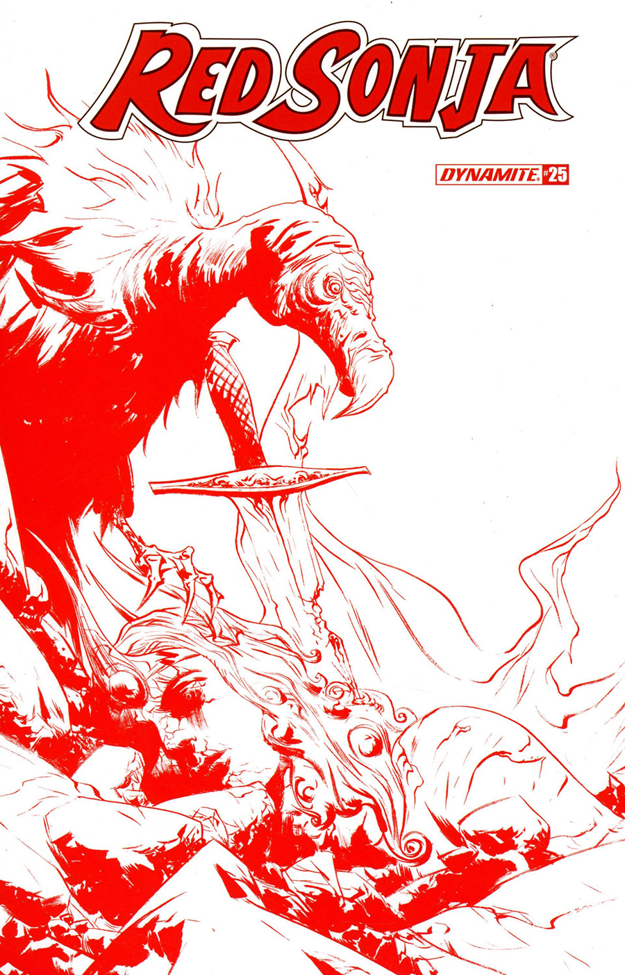 Red Sonja Vol 8 #25 Cover N Incentive Jae Lee Tint Cover