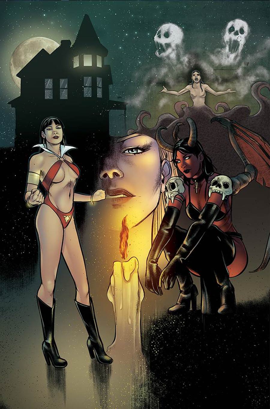 Vampirella vs Purgatori #1 Cover K Incentive Alvaro Sarraseca Virgin Cover