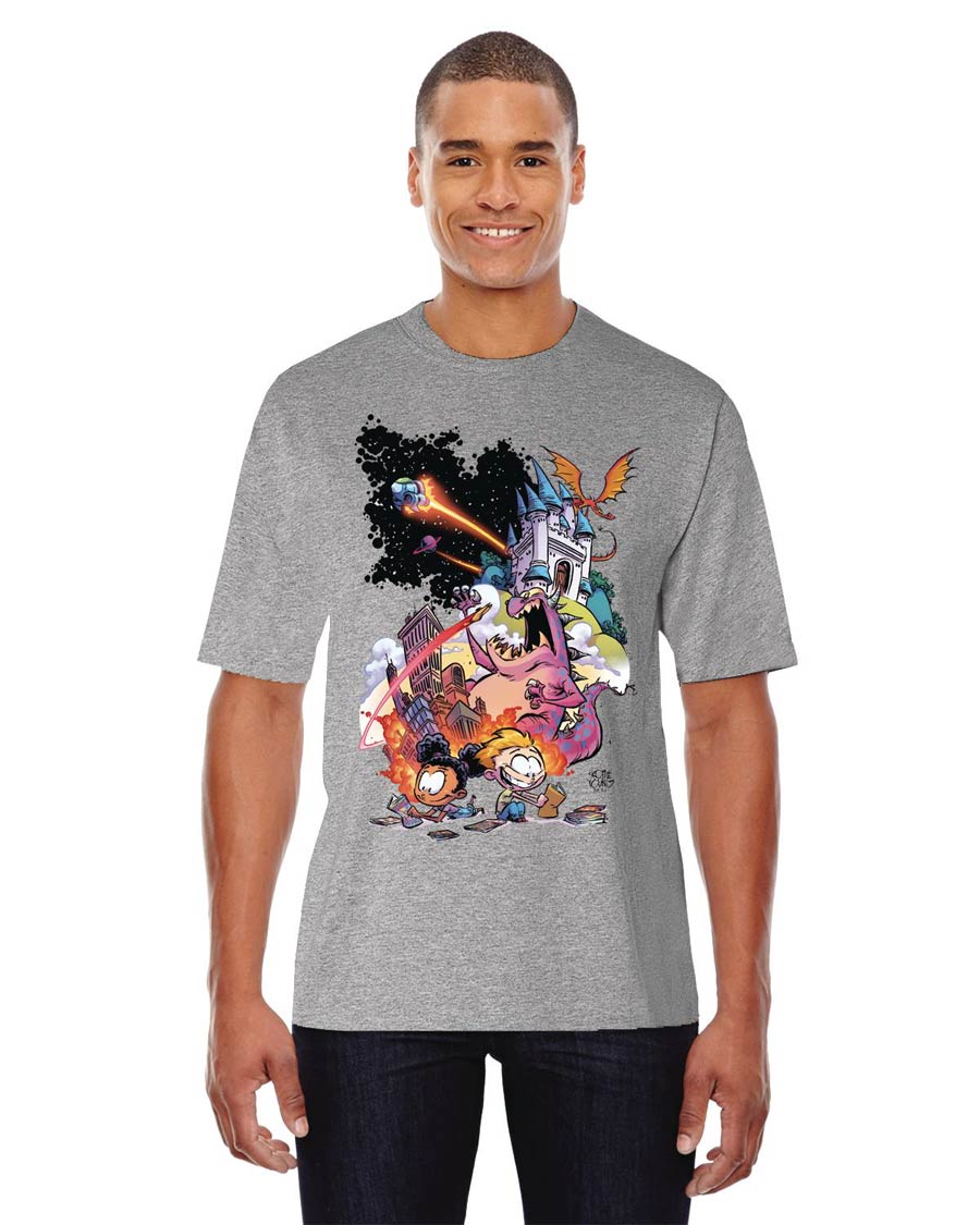 FCBD 2021 Commemorative Artist Skottie Young Heather Gray T-Shirt Large