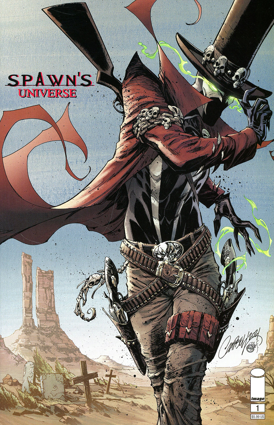 Spawns Universe #1 (One Shot) Cover B Variant J Scott Campbell Gunslinger Spawn Cover