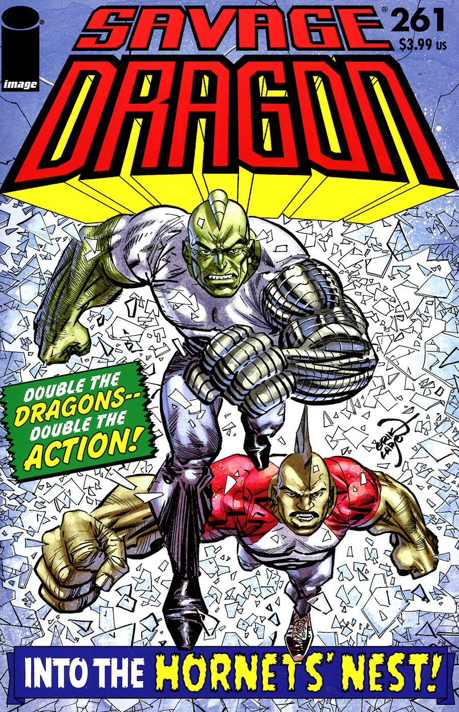 Savage Dragon Vol 2 #261 Cover B Variant Erik Larsen Retro 1970s Trade Dress Cover