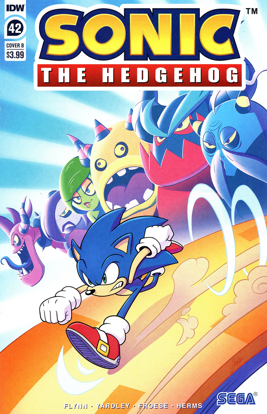 Sonic The Hedgehog Vol 3 #42 Cover B Variant Abby Bulmer Cover