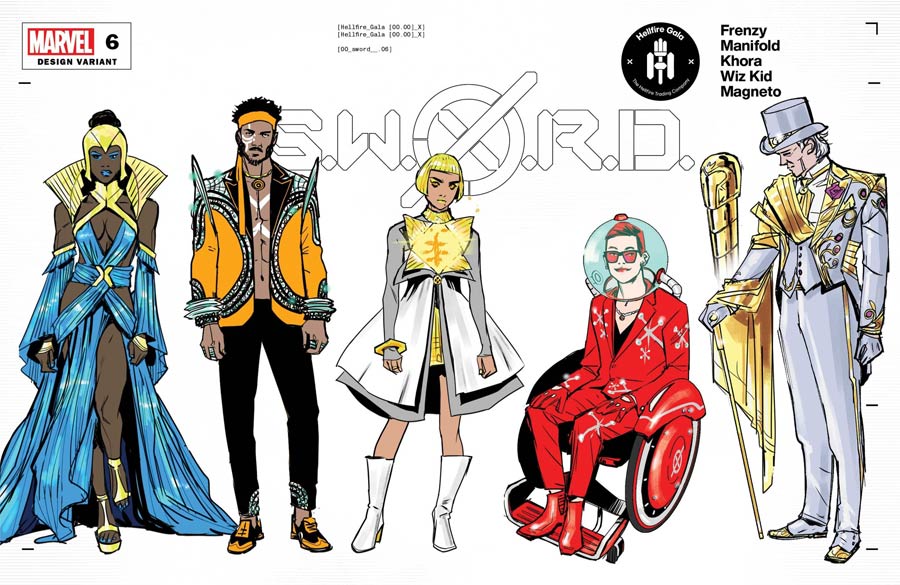 S.W.O.R.D. Vol 2 #6 Cover C Variant Valerio Schiti Character Design Cover (Hellfire Gala Tie-In)