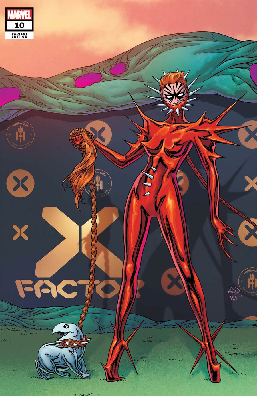 X-Factor Vol 4 #10 Cover B Variant Russell Dauterman Connecting Cover (Hellfire Gala Tie-In)(Limit 1 Per Customer)