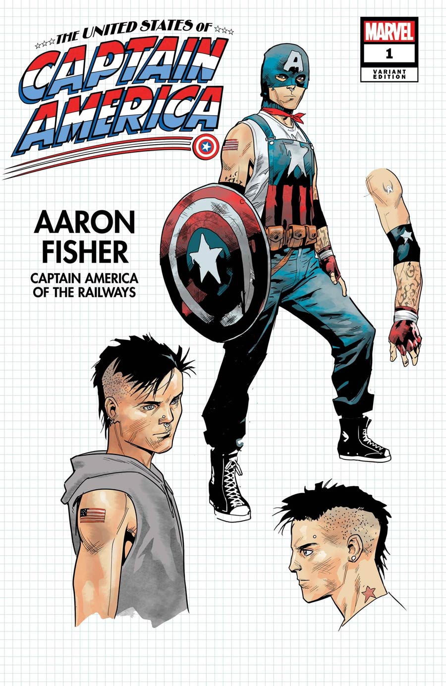 United States Of Captain America #1 Cover C Variant Jan Bazaldua Design Cover