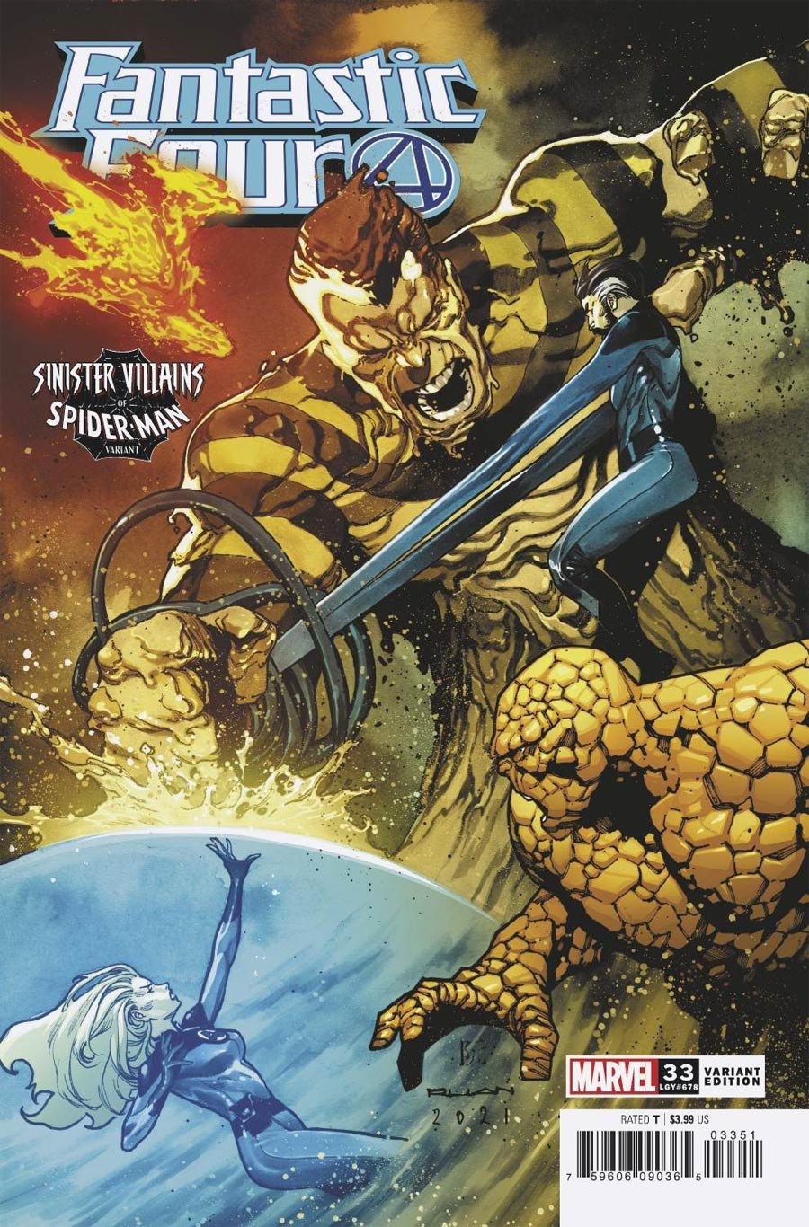 Fantastic Four Vol 6 #33 Cover B Variant Dike Ruan Spider-Man Villains Cover