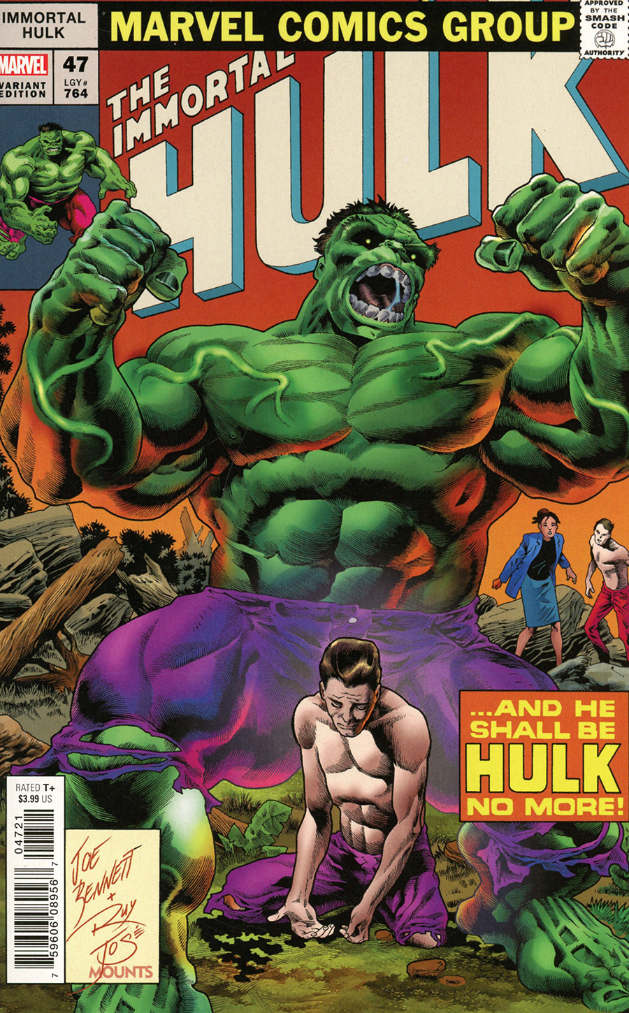 Immortal Hulk #47 Cover C Variant Joe Bennett Homage Cover