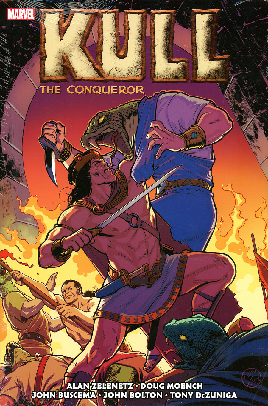 Kull The Conqueror Original Marvel Years Omnibus HC Book Market David Lopez Cover