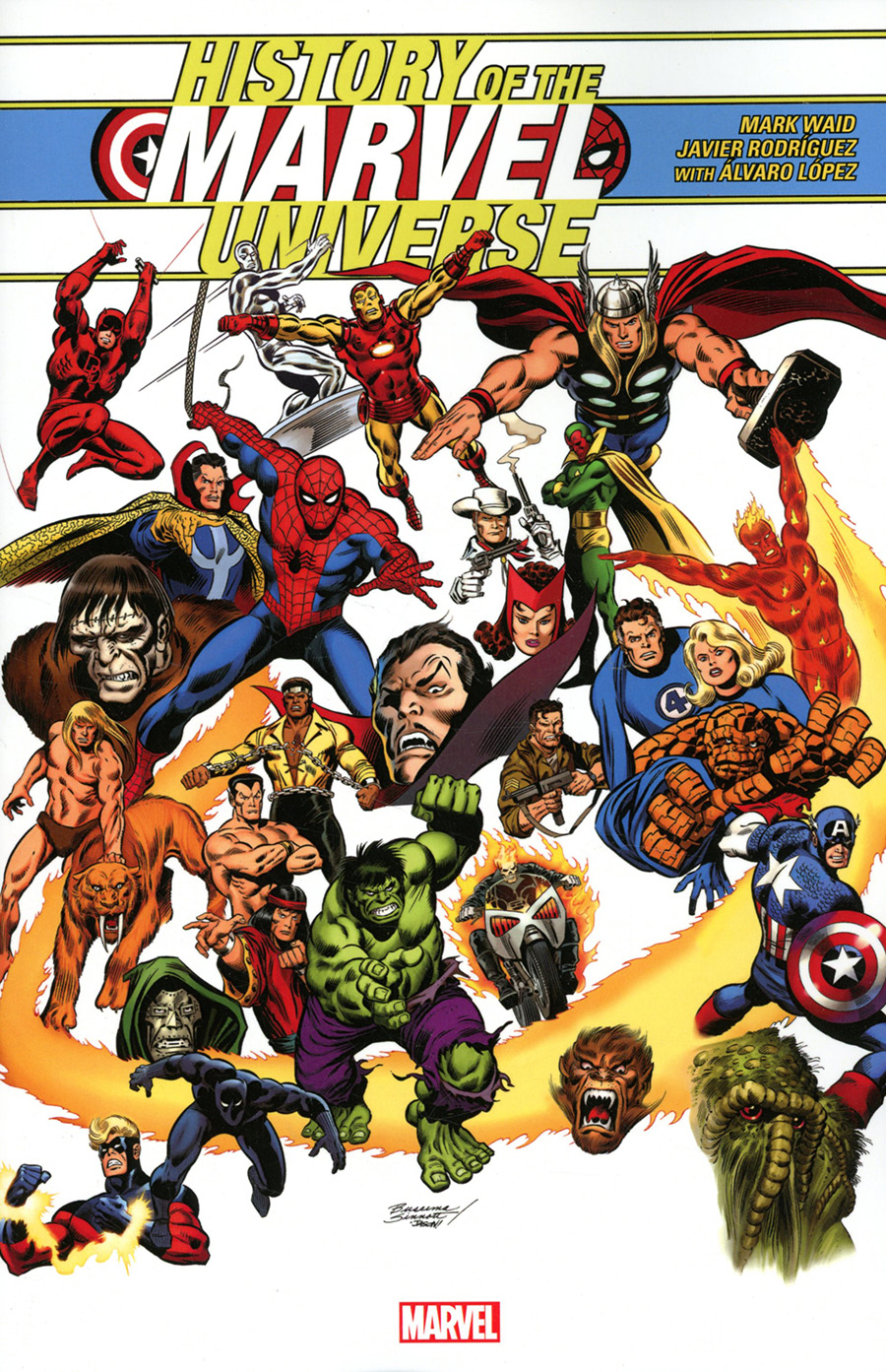 History Of The Marvel Universe TP Direct Market John Buscema Variant Cover