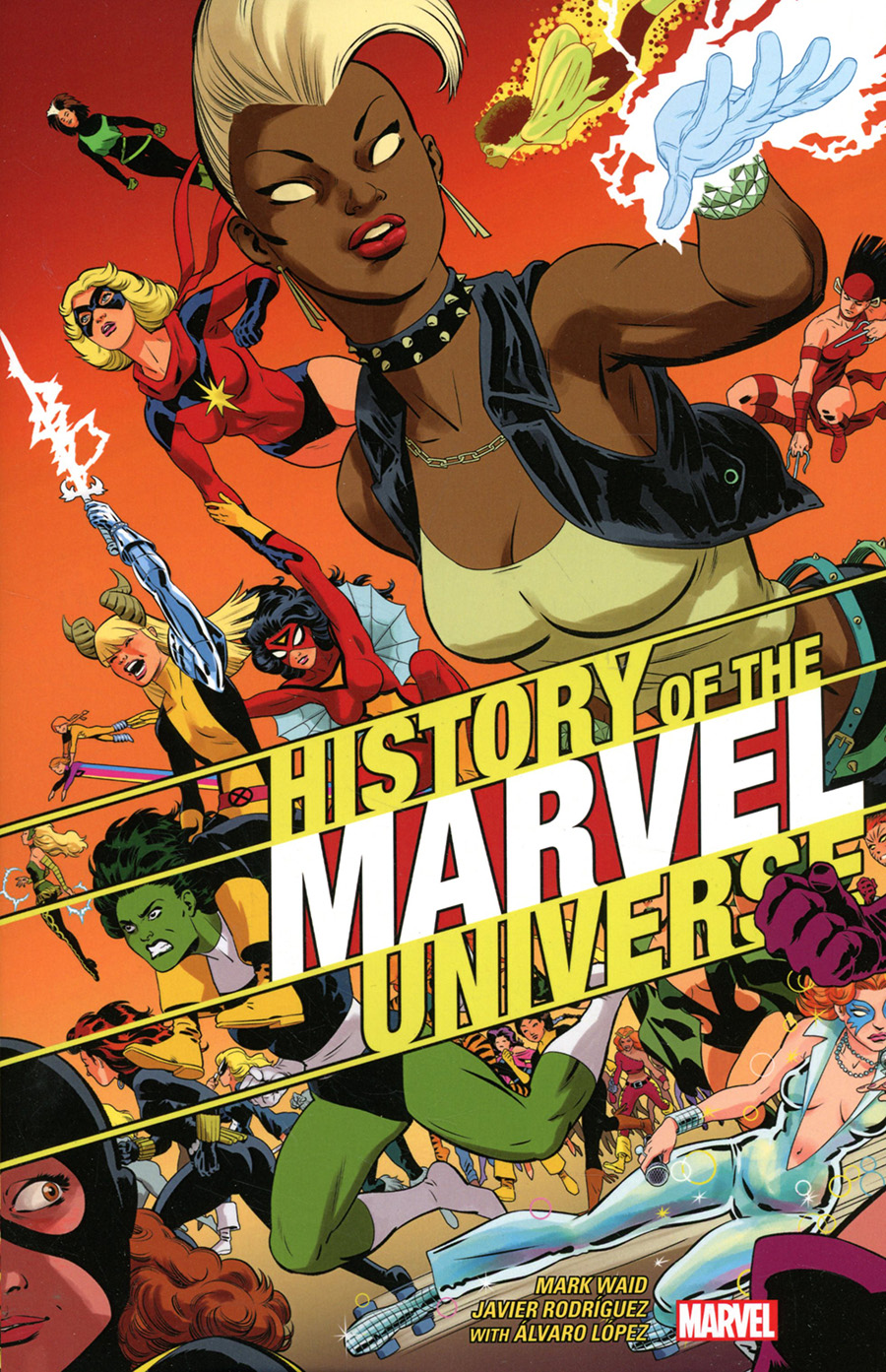 History Of The Marvel Universe TP Direct Market Javier Rodriguez Variant Cover